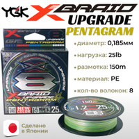 Леска плетеная YGK X-Braid Upgrade X4 BRAID White-Pink 150м, купить в Минске