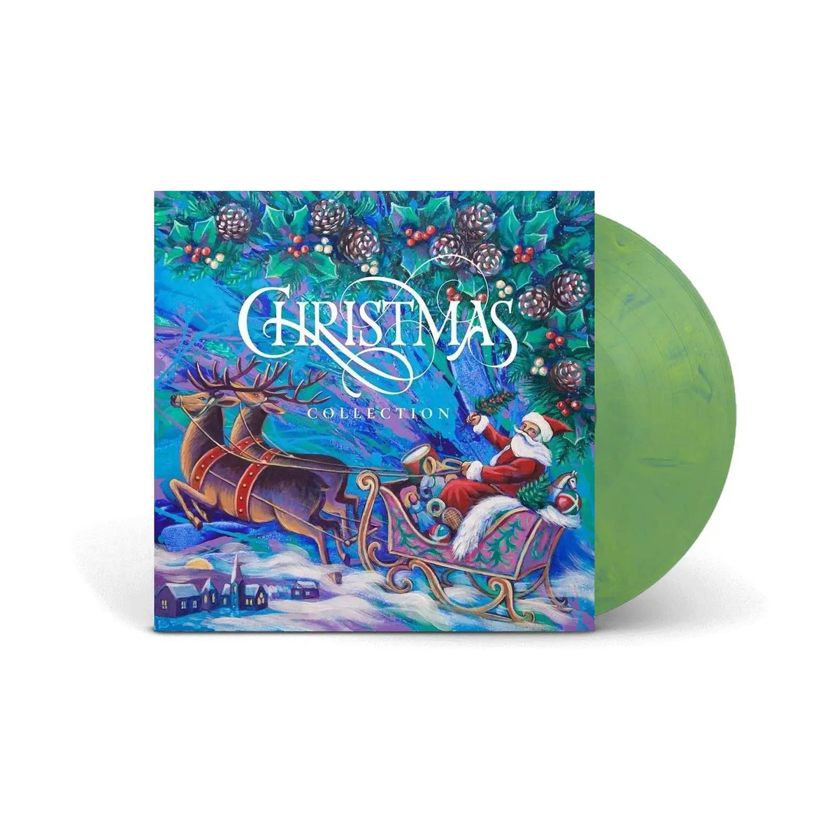 VARIOUS - Christmas Collection (green marbled)