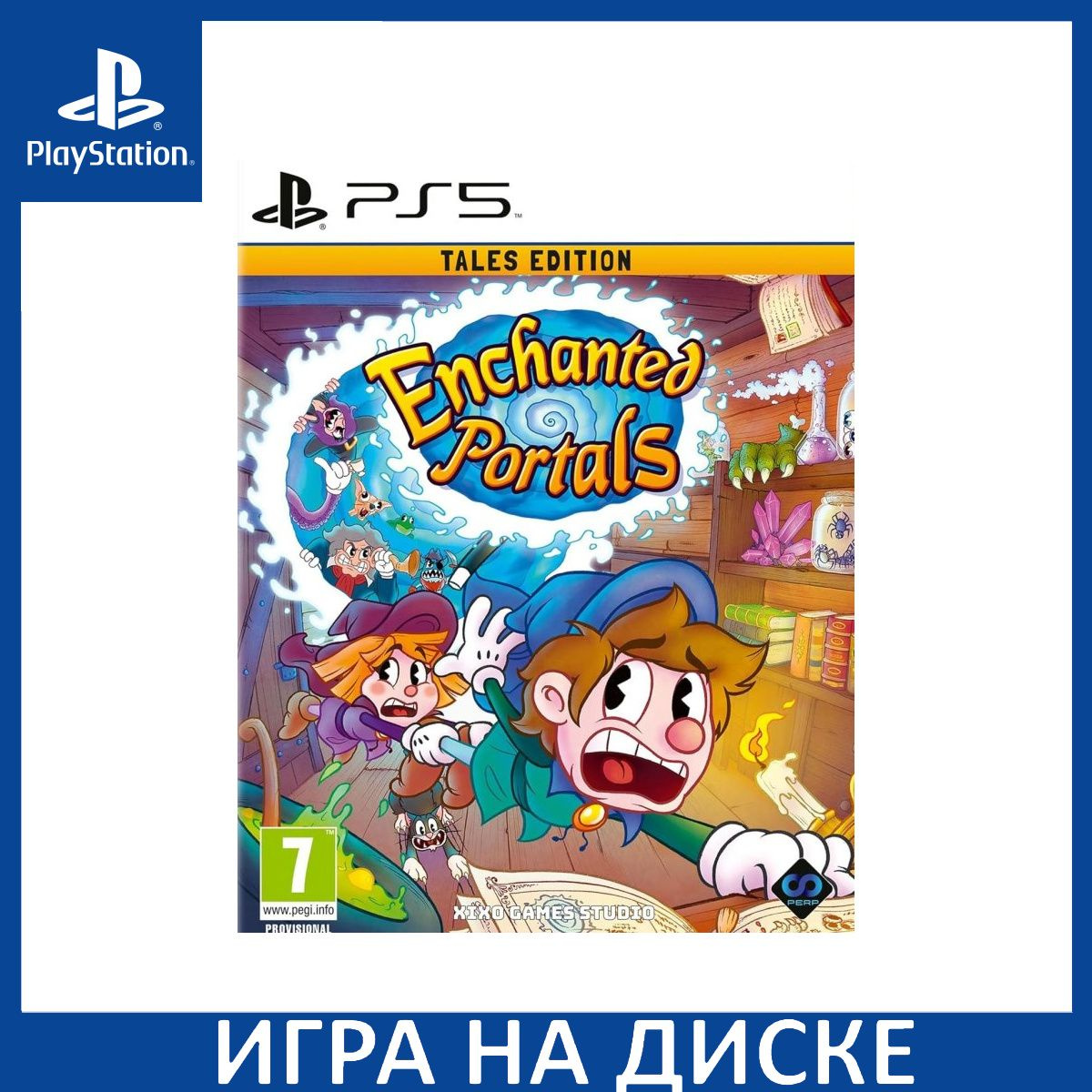 Диск с Игрой Enchanted Portals Tales Edition (PS5). Новый лицензионный запечатанный диск.