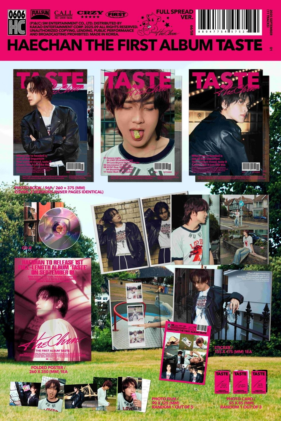 Альбом HAECHAN - TASTE 1st Album FULL SPREAD RANDOM Version