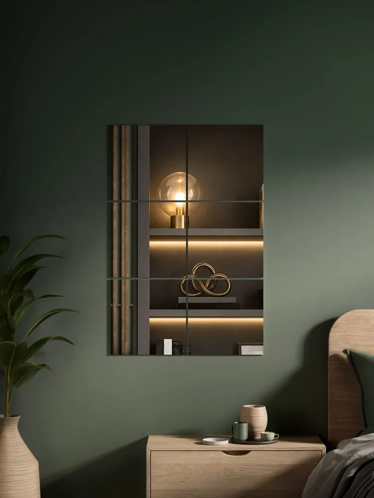 Зеркальная плитка с кромкой ONE MIRROR 40х40см. (10 штук), 40x40 см, фото 2