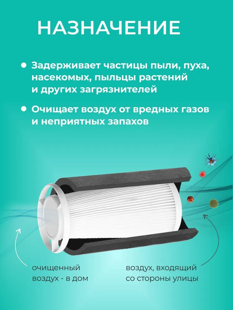 Фильтр канальный M6 для Vakio Openair, VAKIO KIV Pro, KIV Smart 1 шт., 1 шт, фото 3