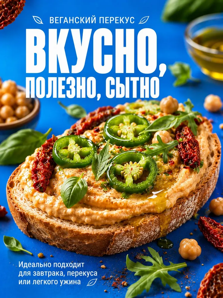 Набор Хумус с вялеными томатами Casa Kubana 540г, веганская закуска, намазка для бутербродов, 540 г, фото 6