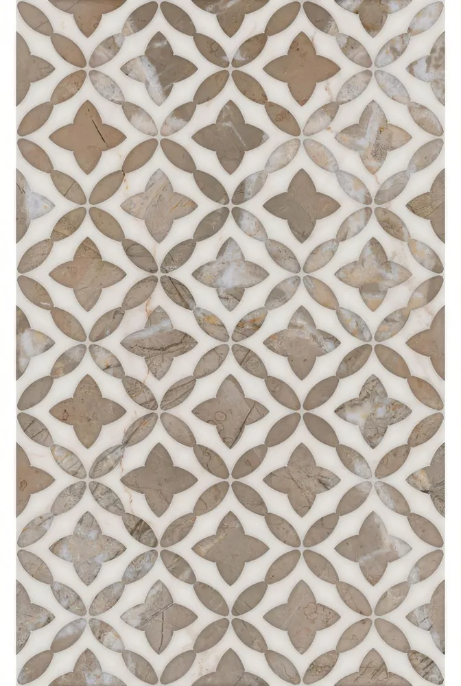 Декор настенный KERAMA MARAZZI Биеннале 25x40 узор глянцевый, 25x40