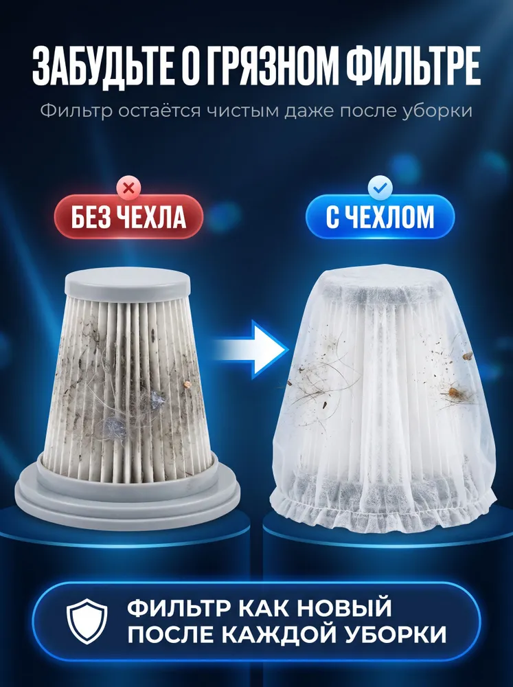 Пылезащитный чехол для фильтр для пылесосауниверсальные 100 шт/мешки для пылесоса, 100 шт, фото 2