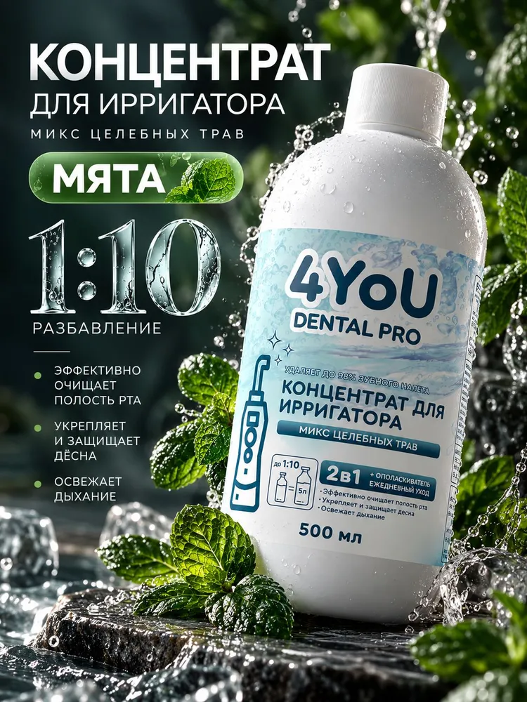 Концентрат для ирригатора , 500мл микс целебных трав, 500 мл