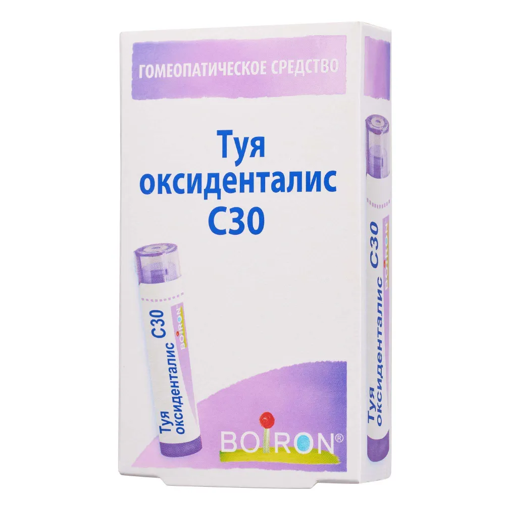Туя оксиденталис С30 гранулы гомеопатические пенал 4г, 4 г