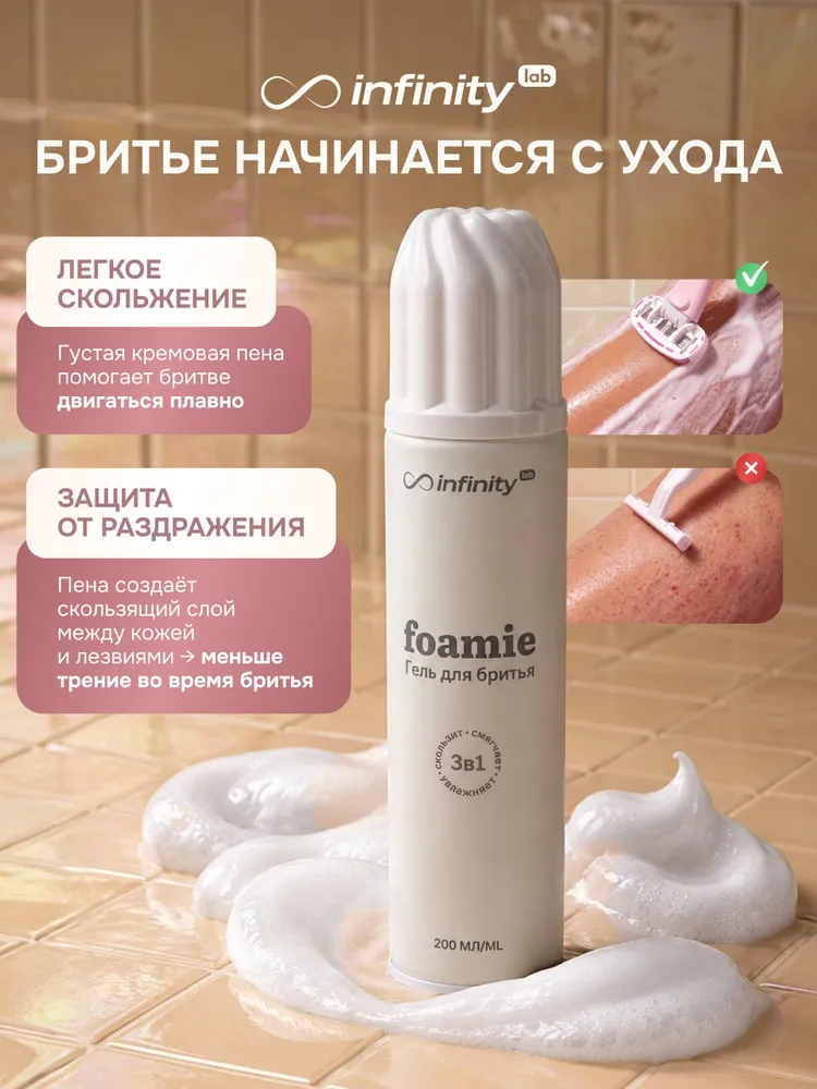 Гель для бритья женский INFINITY Foamie. Sandalwood., вариант, фото 2