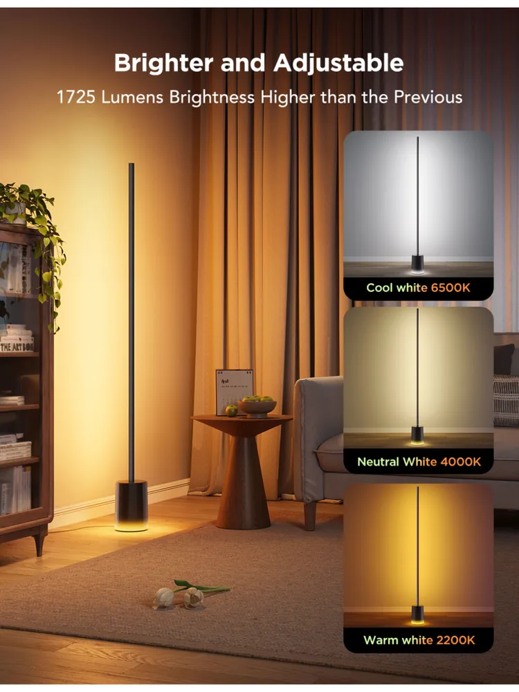 Торшер напольный современный Govee Floor Lamp поддержка Matter, умный светильник светодиодный в гостиную, вариант, фото 4