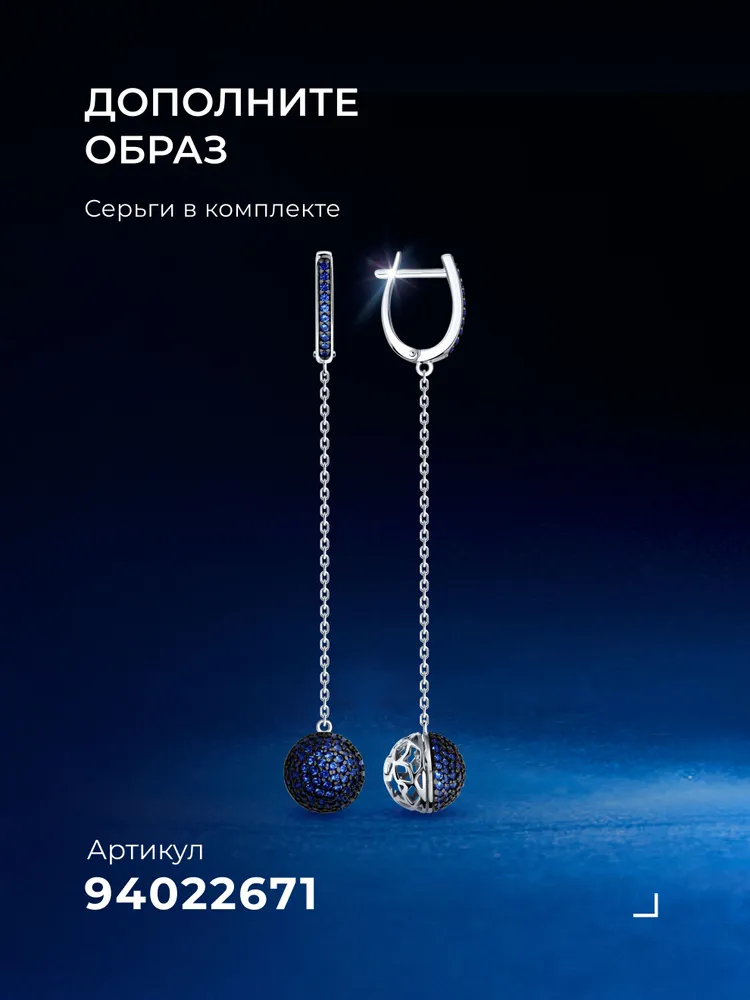 Серебряное кольцо женское 925 пробы с камнями фианитами, серебро SOKOLOV, серебристый, фото 6