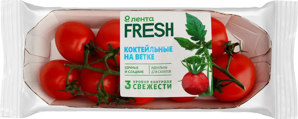 Томаты ЛЕНТА FRESH коктейльные, на ветке, 350г, 350 г, фото 3