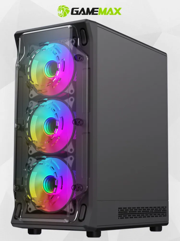 Корпус для ПК GAMEMAX StarLight 2 AB Midi-Tower закаленное стекло USB Type-C 6*120мм ARGB, 6x120 мм, фото 4