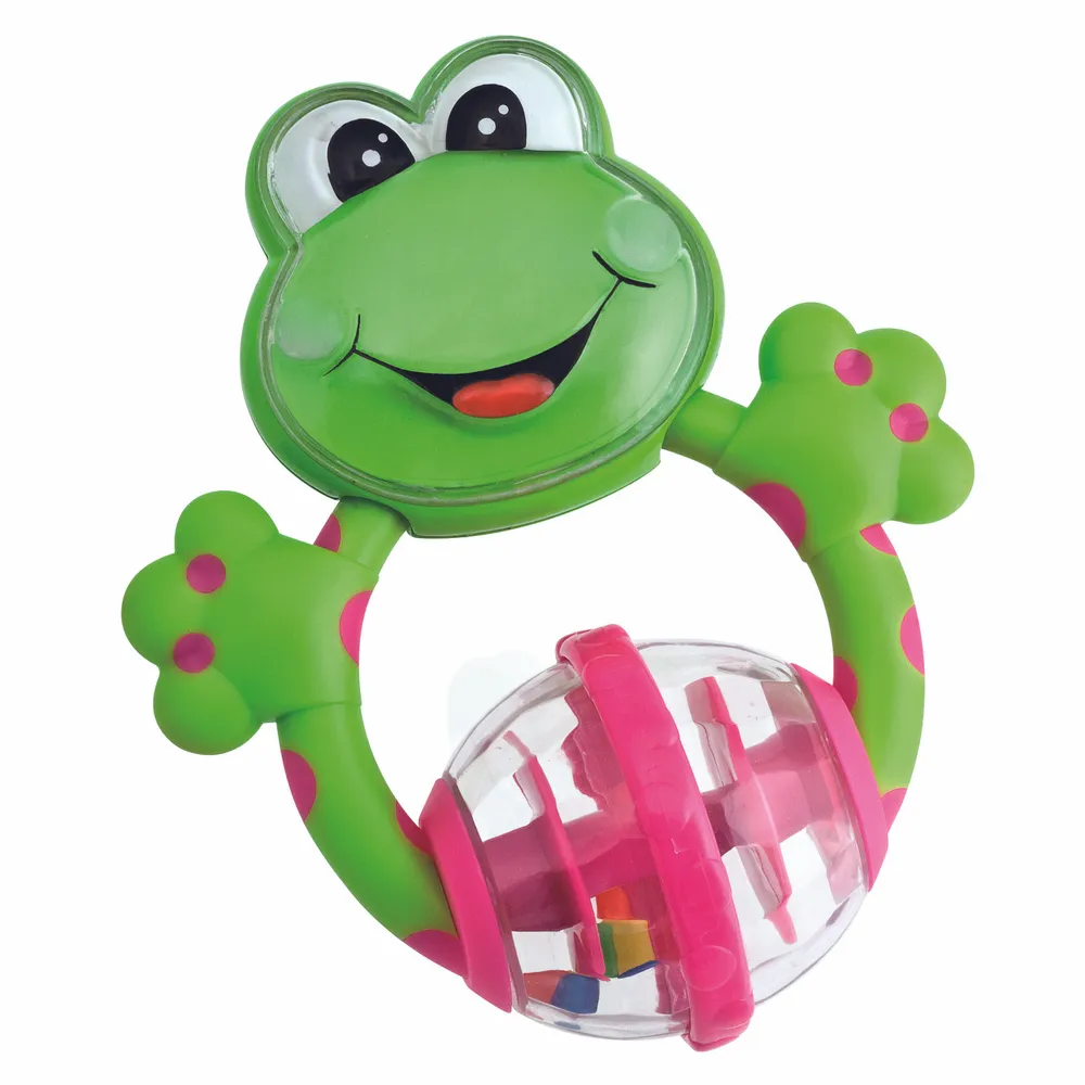 Игрушка погремушка прорезыватель Chicco Лягушка 3м+, 3 м