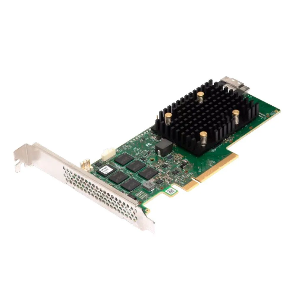 HBA-адаптер Broadcom SAS 9500-8i SGL PCIe v4 x8 LP, Tri-Mode SAS/SATA/NVMe 12G HBA, 8port (05-50077-03002 / 03-50077-03002), 4x8, 12 г