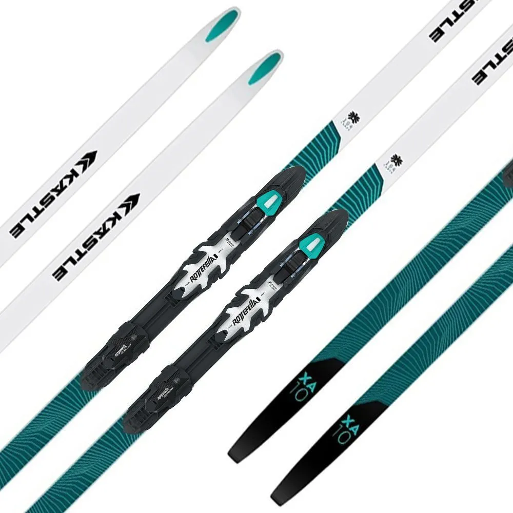 Лыжи KASTLE XA10 Skate Plus Med NIS + крепления Xcelerator 2.0 (180, 50-70 кг), NXA10SM22set, 70 кг
