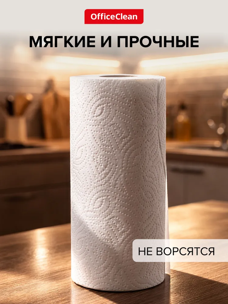 Бумажные полотенца 4 рулона 2 слоя, вариант, фото 3