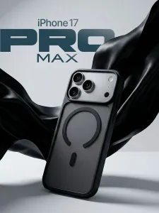 Чехол на iPhone 17 Pro Max с MagSafe, айфон 17 про макс, черный , с магсейф