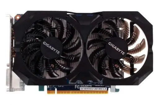 Gigabyte Видеокарта GeForce GTX 750 Ti OC, ОЕМ 2 ГБ, LHR