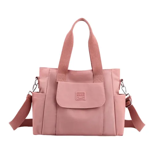 Стильная женская сумка-тоут из нейлона, универсальная для покупок и путешествий, вместительная, с ре