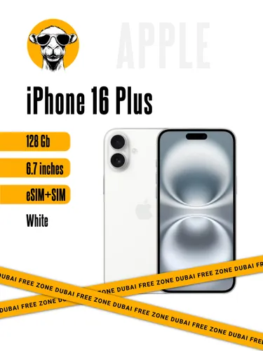 Apple Смартфон iPhone 16 Plus EU 8/128 ГБ, Nano-SIM, eSIM, белый