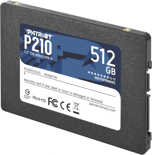 512 ГБ Внутренний SSD-диск PATRIOT P210S512G25 Твердотельный накопитель SSD P210 512GB SATA3 (P210S5