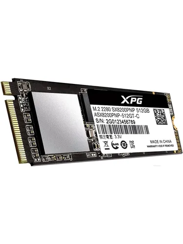 ADATA 512 ГБ Внутренний SSD-диск ADATA ASX8200PNP-512GT-C Накопитель SSD 512GB XPG SX8200 Pro, M.2 2