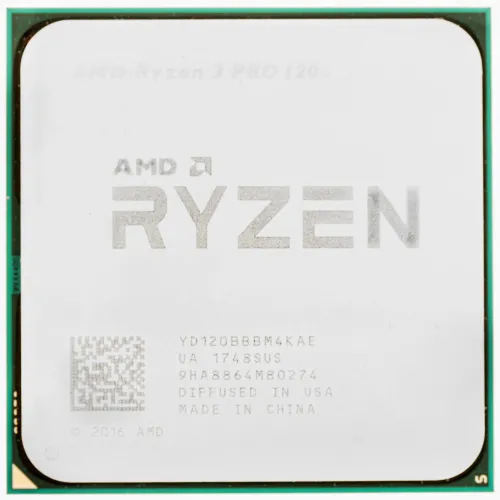 AM4 процессор AMD Ryzen 3 PRO 1200 (YD120BBBM4KAE) 3,1-3,4ГГц, 4 / 4, 65Вт