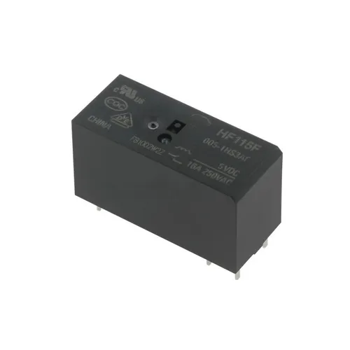 Реле силовое HF115F/005-1HS3AF, 6-контактное, SPDT 16A 250VAC, 5VDC, планарный монтаж