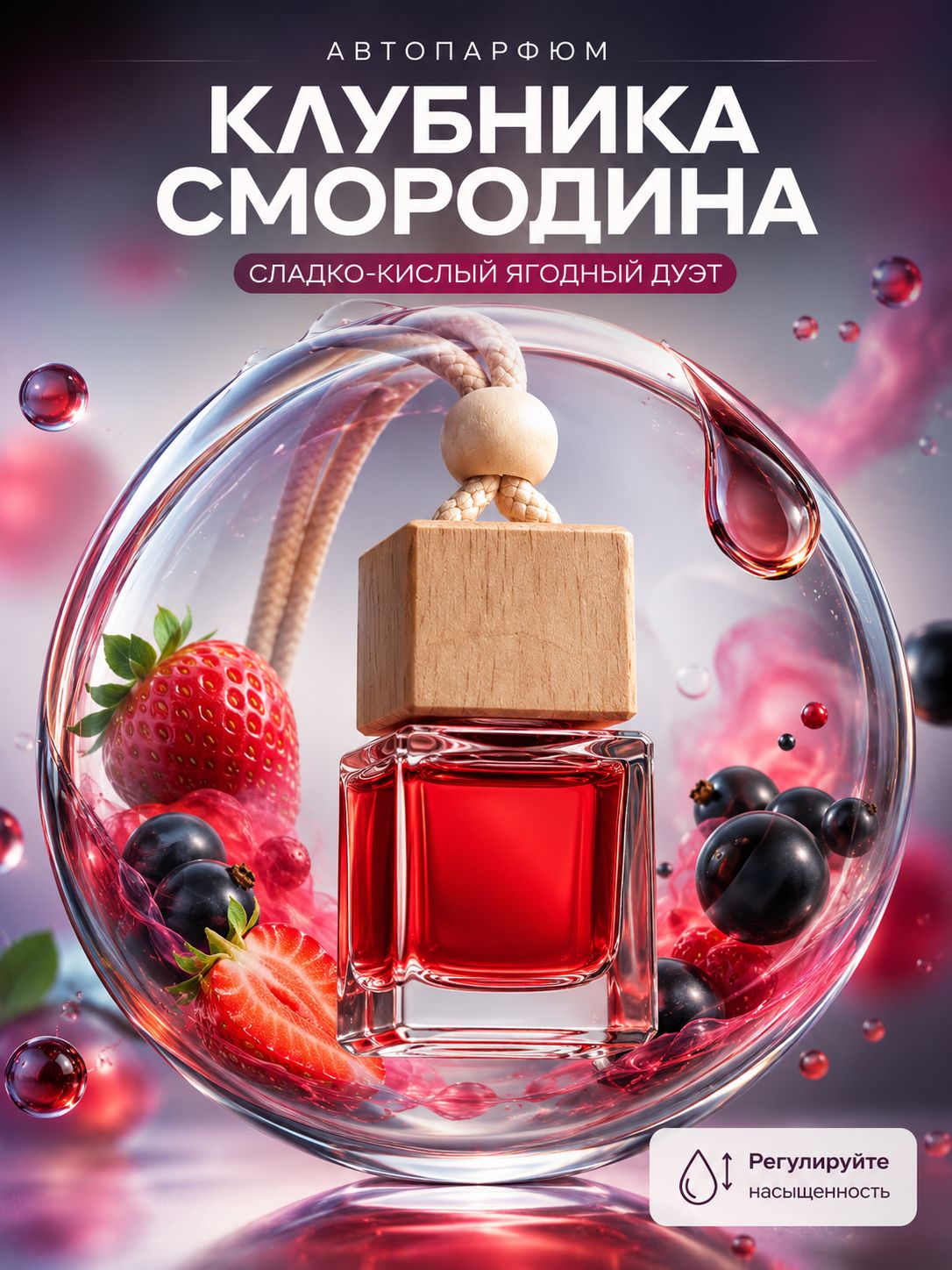 АРОМАТИЗАТОР AIRUS 汽车芳香剂, 果味, 浆果, 7 毫升