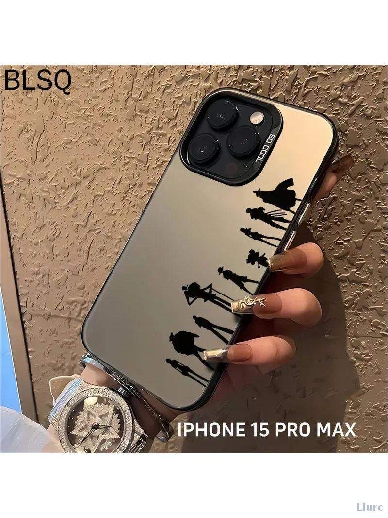 智能手机壳 用于 Apple iPhone 15 Pro Max, 硅胶, 灰色