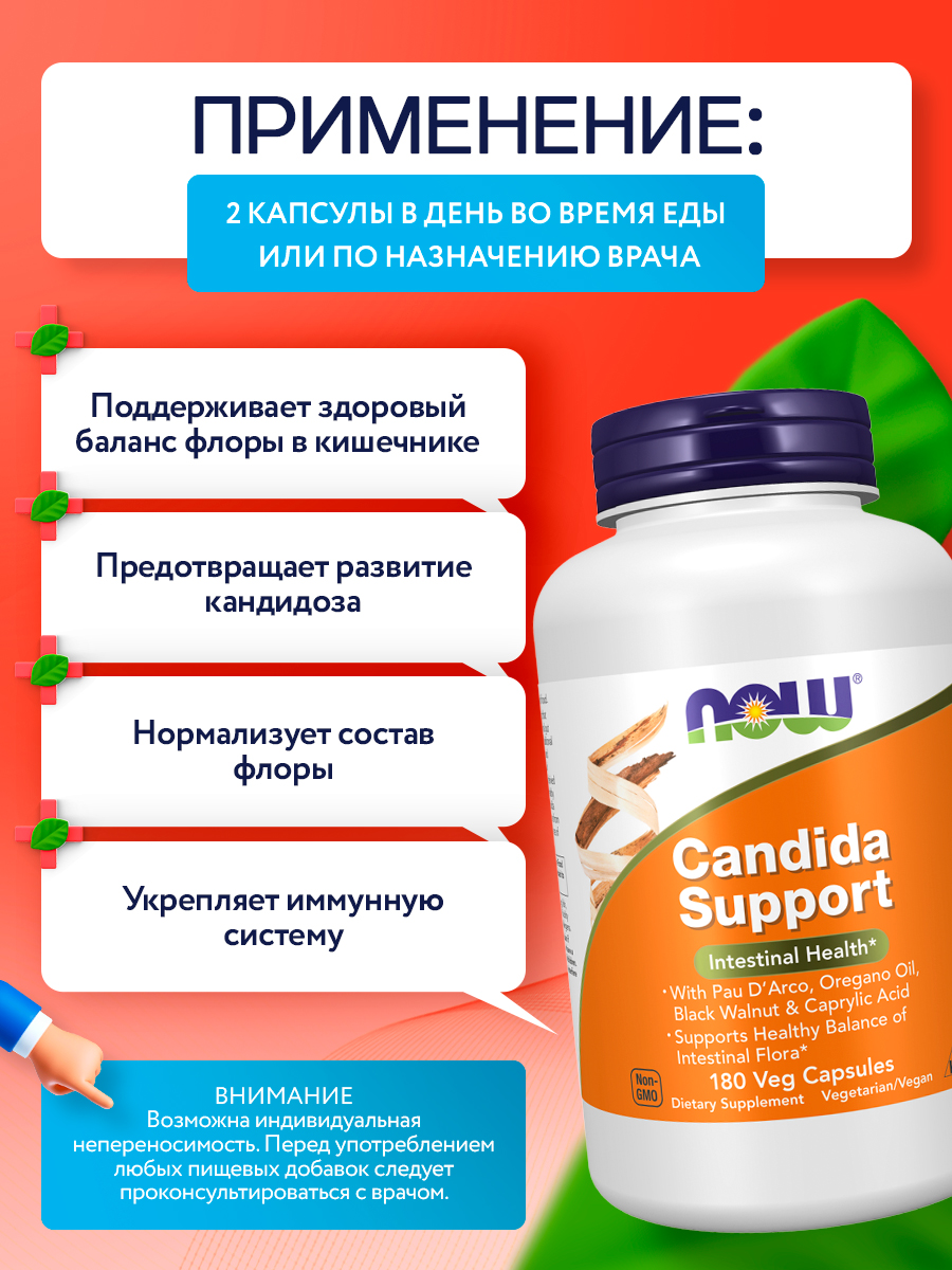 Now, CANDIDA SUPPORT  180 VCAPS
