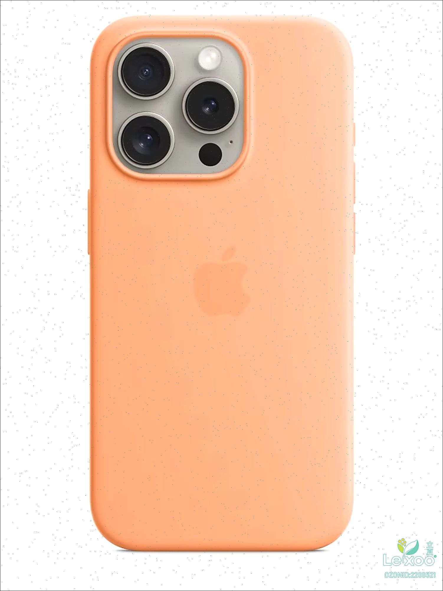 智能手机壳 用于 Apple iPhone 15 Pro Max, 硅胶, 橙色