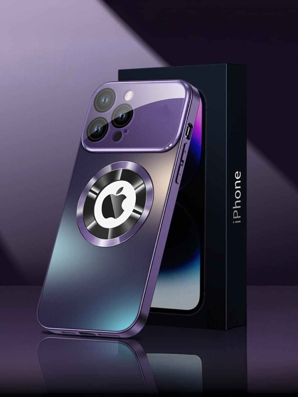 智能手机壳 用于 Apple iPhone 15 Plus, Apple iPhone 15 Pro Max, 硅胶, 紫色