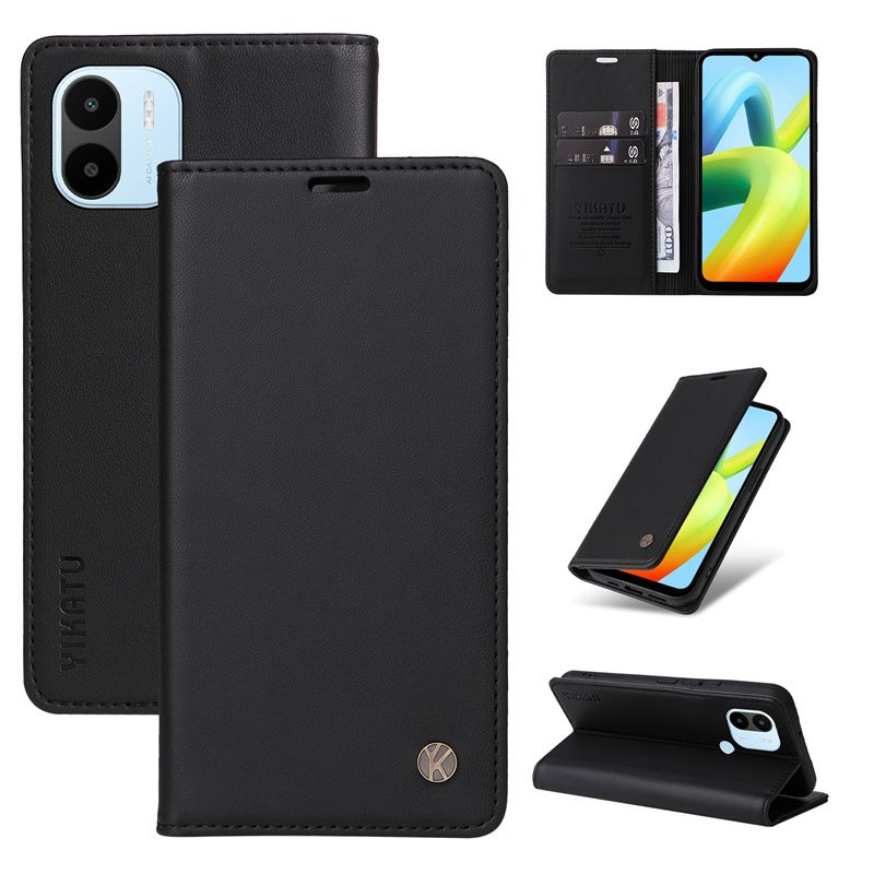 ЧехолкнижкадляRedmiA1Plus/A2Plusмагнитнойзастежкойхлятикомиотделениемподкарты,RetroWalletCaseнаМодельРедмиа1плюс/а2плюс