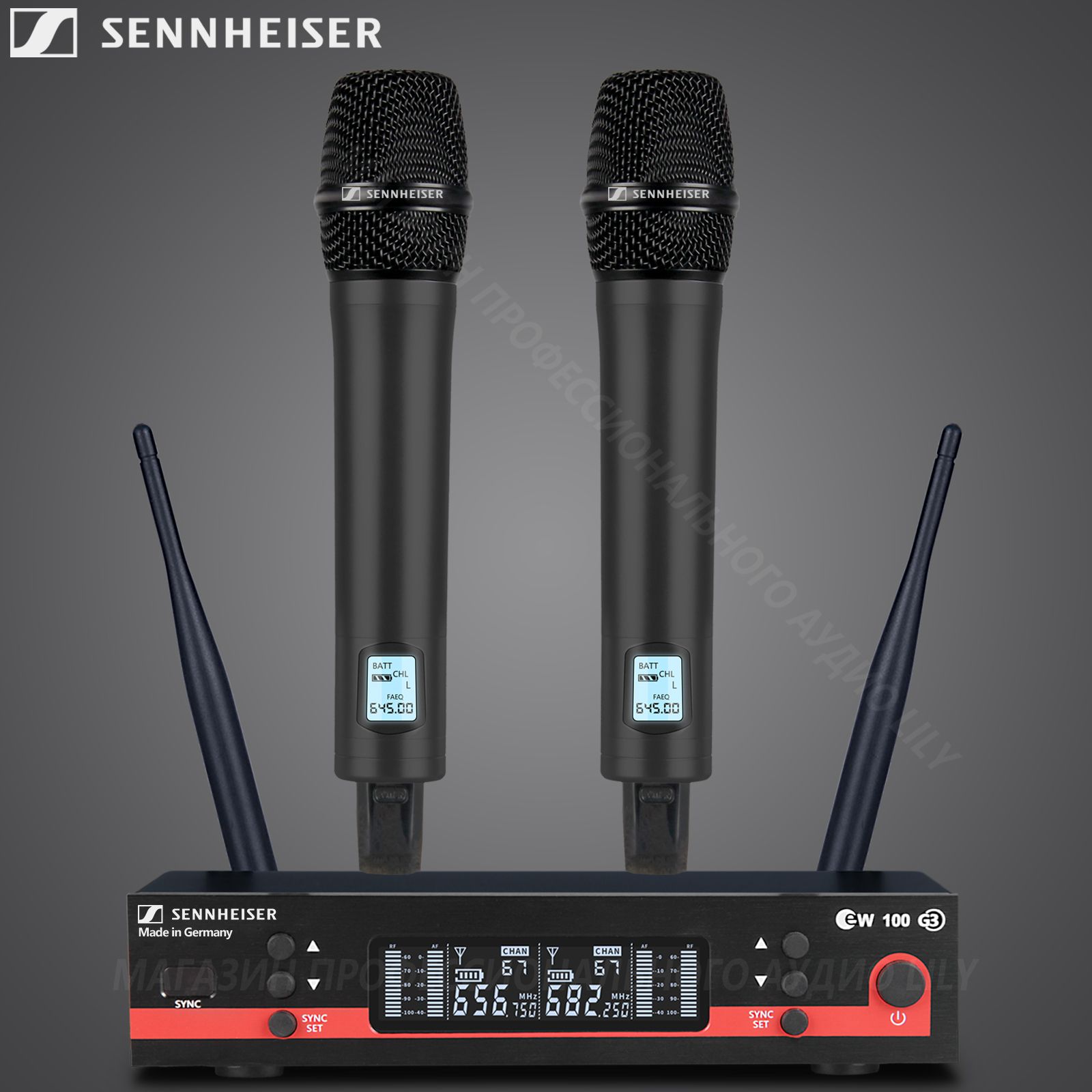 Sennheiser Микрофон для живого вокала EW100G3黑, черный купить на