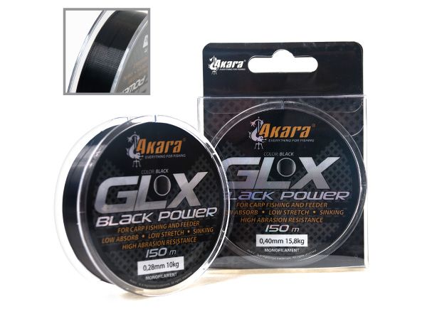 Леска Akara GLX Black Power 150 м 0,28 мм