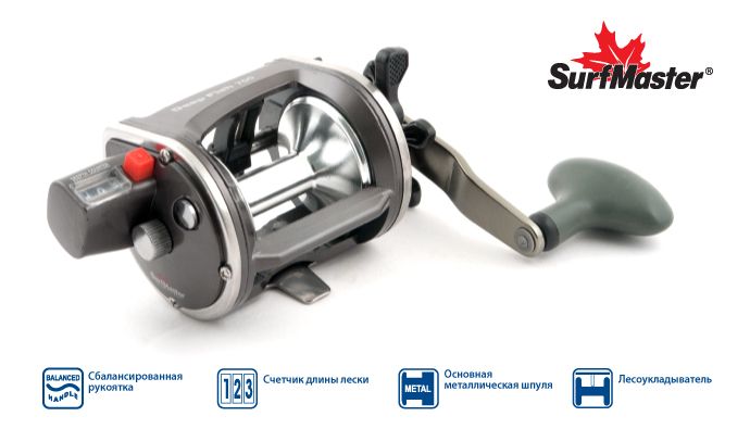 Катушка мульт. Surf Master Deep Fish 700 3+1bb R со счетчиком