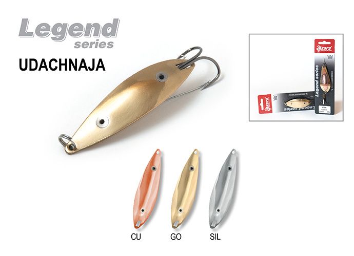 Блесна колеб. Akara Legend Udachnaja 80 мм 15 гр. Sil