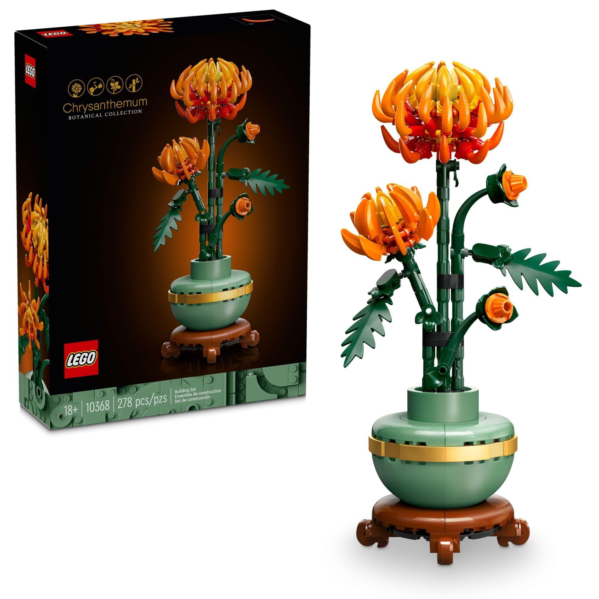 LEGOIcons10368Цветочныйдекорхризантемы,Строительныеблоки