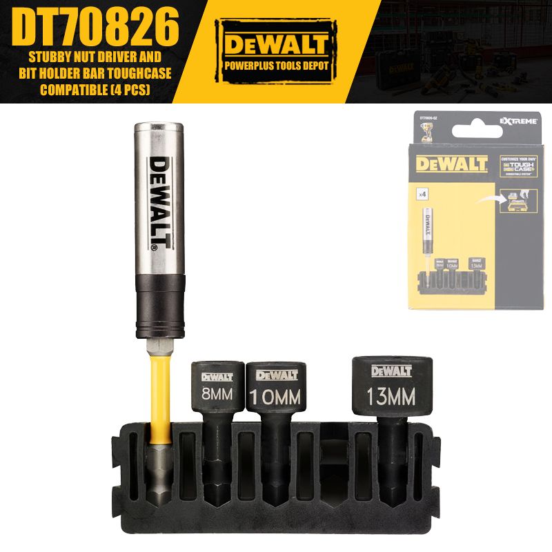 DEWALTDT70826ДержательдлягаекибитTOUGHCASE+совместимый(4шт.)Аксессуарыдляэлектроинструмента