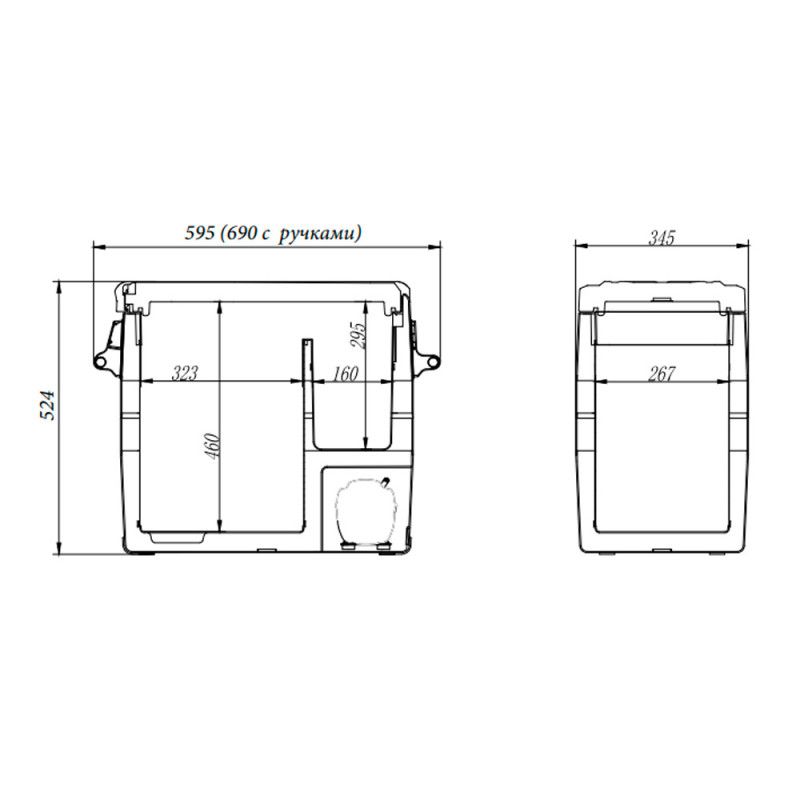 Автохолодильник Alpicool NCF55 — фото 6