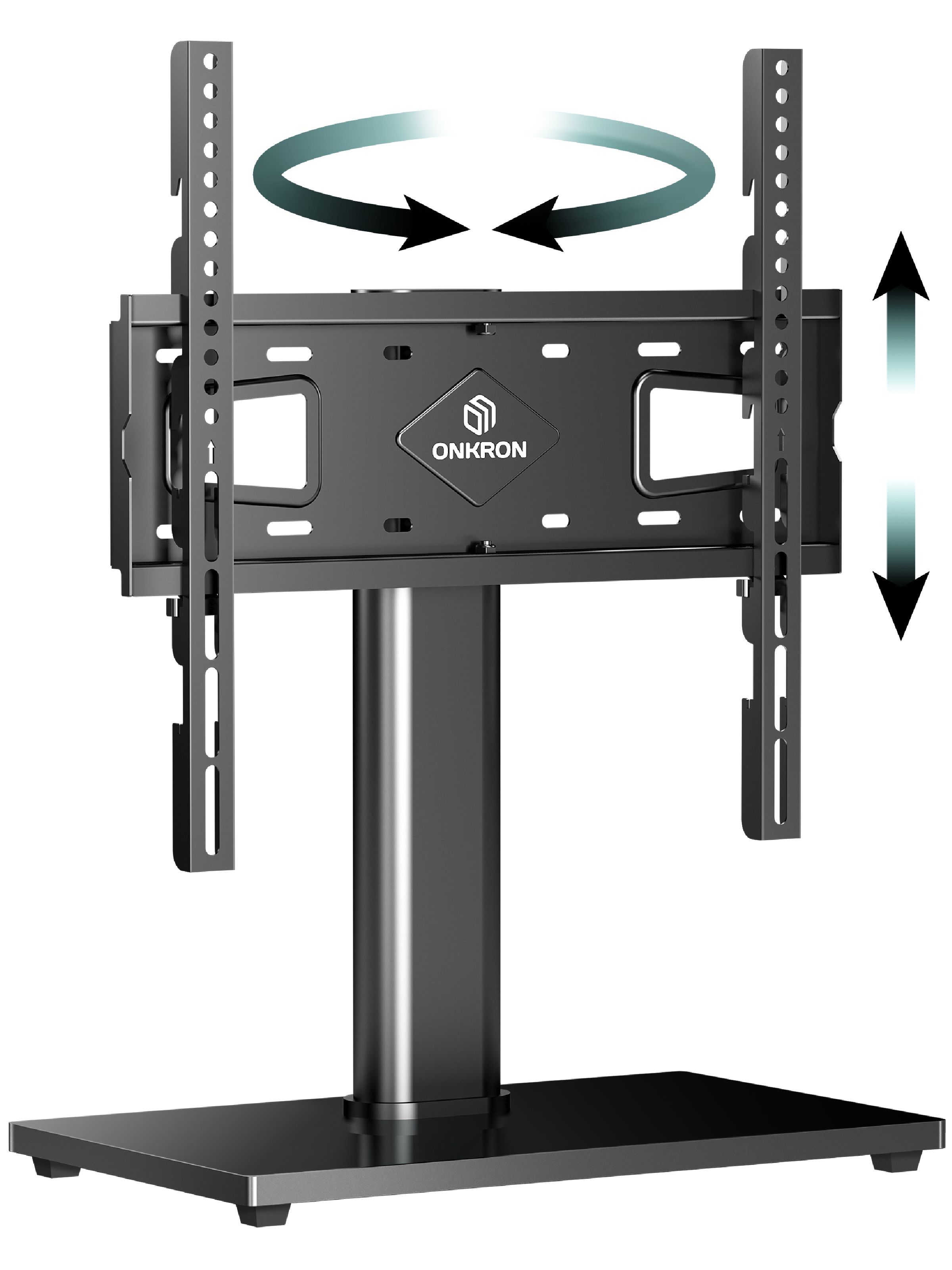 ONKRONPT4подставкадлятелевизоранастольнаясрегулировкой,черная/кронштейндлятелевизораповоротный,26-55дюймовдо35кг