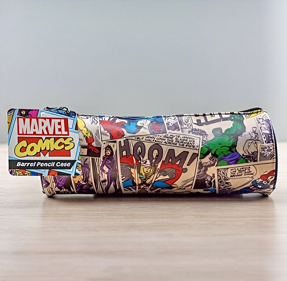 Марвел / Marvel Пенал-баррел с рисунком в стиле ретро-комиксов