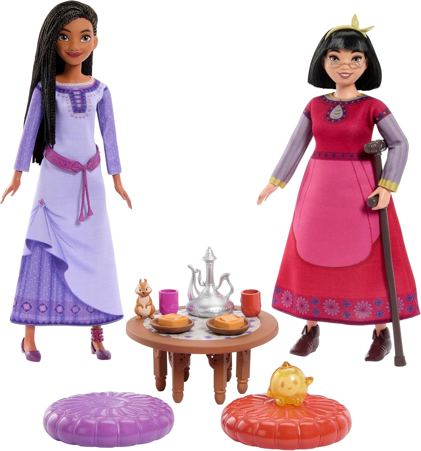 Disney / Дисней Игровой набор Чаепитие лучших подруг с куклами Аша и Далия из мультфильма Желание