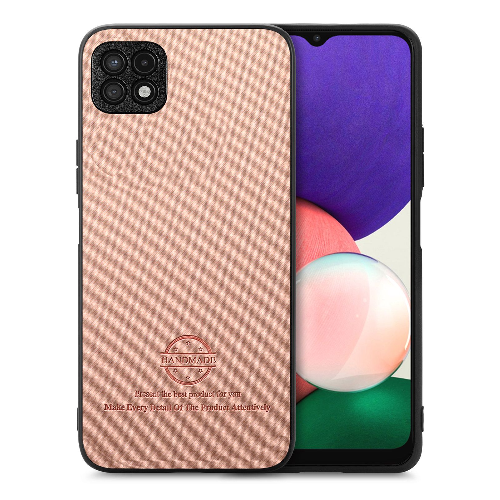 智能手机壳 用于 Samsung Galaxy A22 5G, Samsung Galaxy A22s, 热塑性聚氨酯, 粉红色