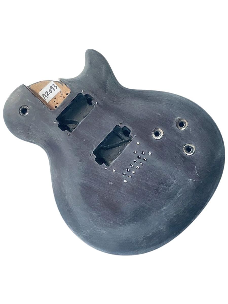 КорпусэлектрогитарыLAG(Франция)встилеLPскладскойтоварсдефектами,полуфабрикатдляDIY,струнысквозькорпус