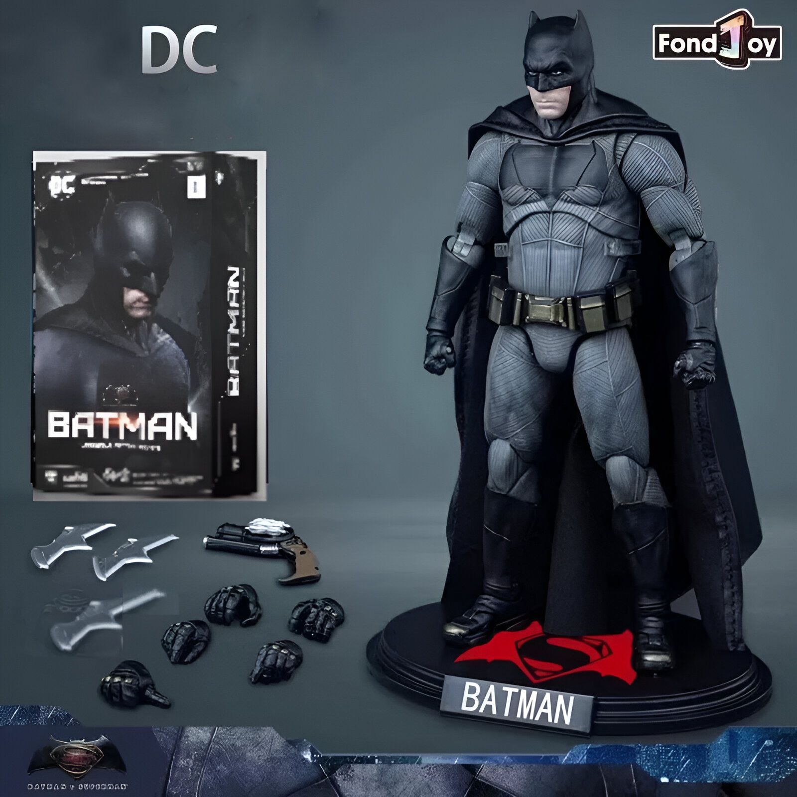 Бэтмен / BATMAN DC Comics Экшн-фигура Бэтмен 19 см с аксессуарами