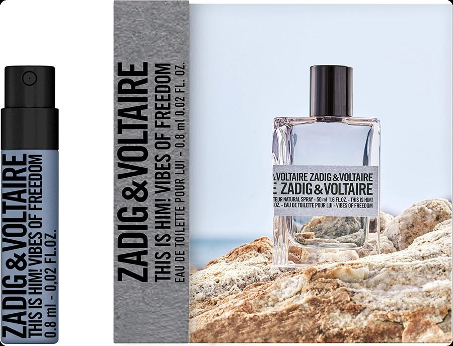 zadig & voltaire this is him vibes of freedom Парфюмерная вода 0.8 мл купить