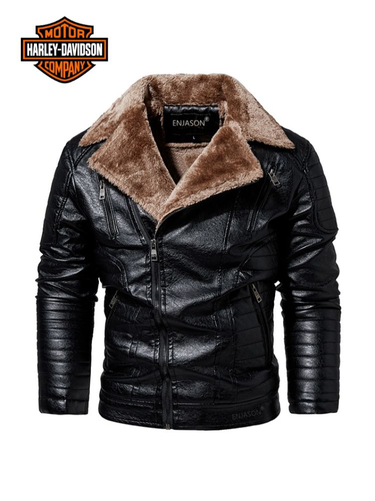 ジャケット・アウター Harley-DavidsonMileage Club / Distressed Куртка Мужской Harley-Davidson Значки коричнево-красный, темно