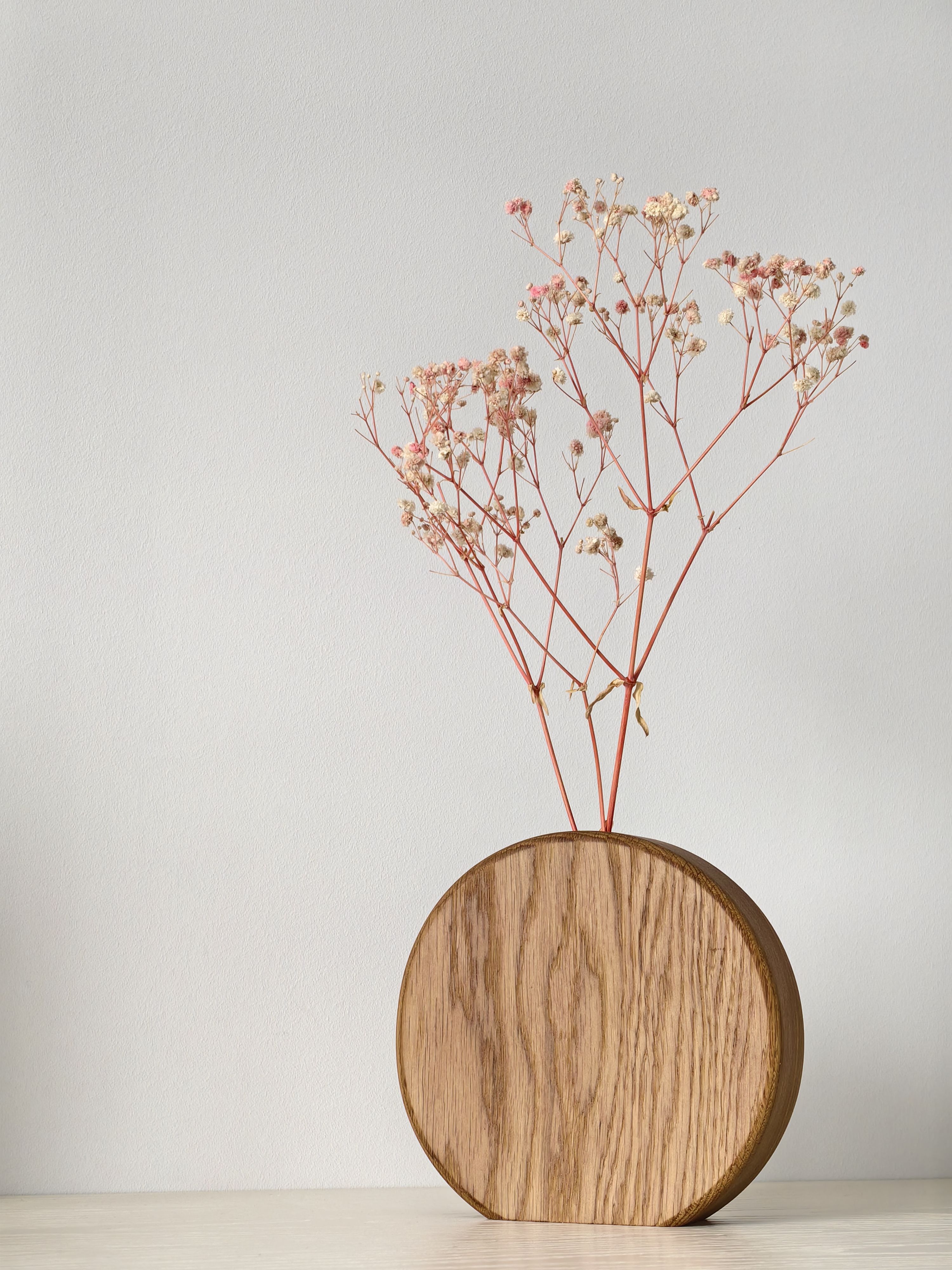 Ваза для сухоцветов ORTA из массива дуба, Verge Studio